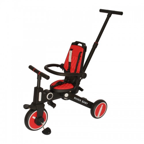 River Baby Foldable 360 7-in-1 Kids Tricycle - Red / Blue | 18 - 60 months | up to 20kg | 1 year warranty